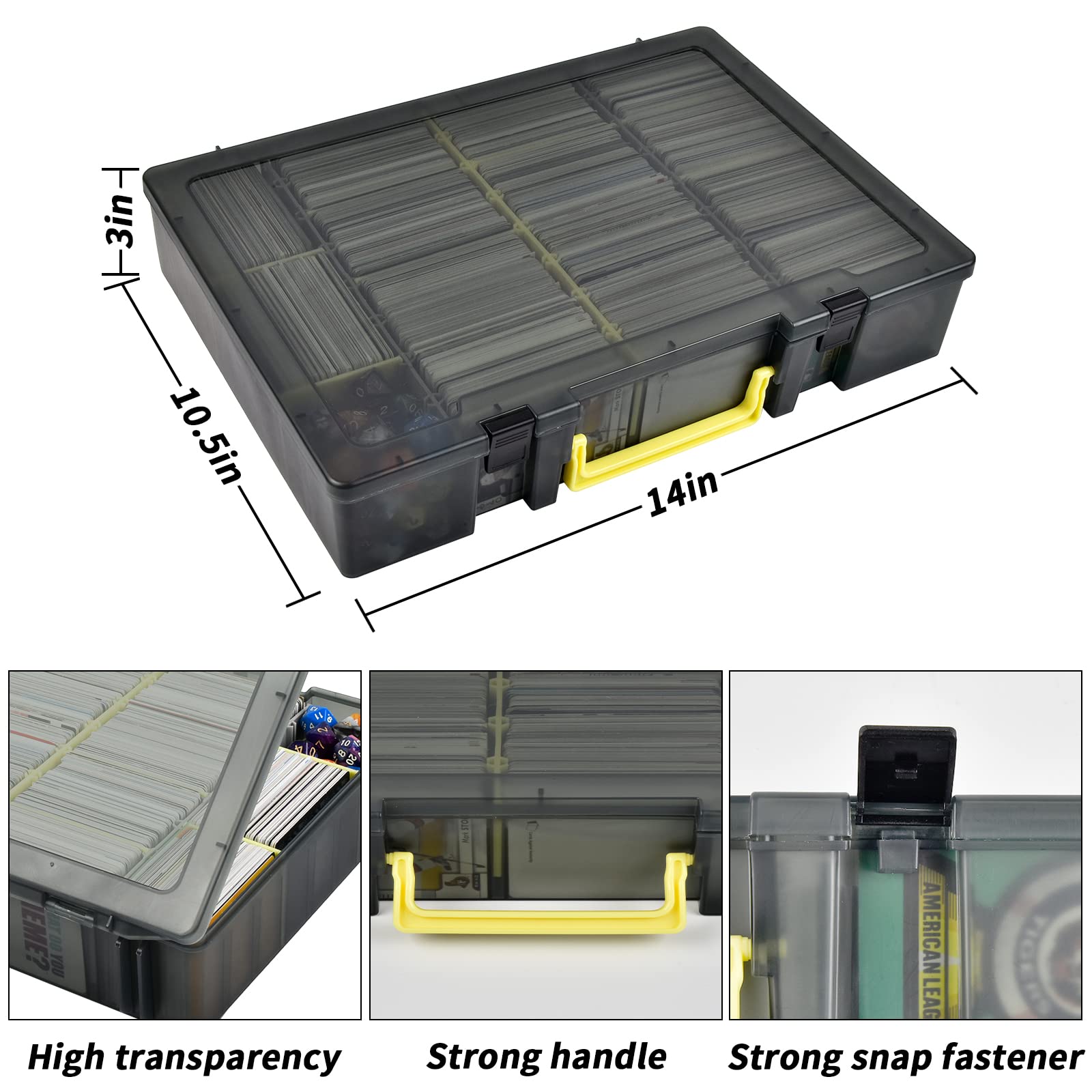 Clear Trading Card Storage Box - Trading Card Binder recension och pris