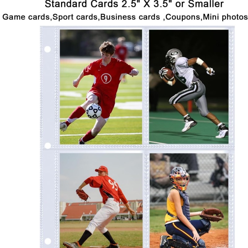 4 Pockets Photo Card Holder Bi - Trading Card Binder recension och pris